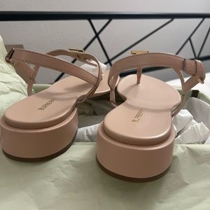 Burberry Lou Girls Sandals In Fluor Pink